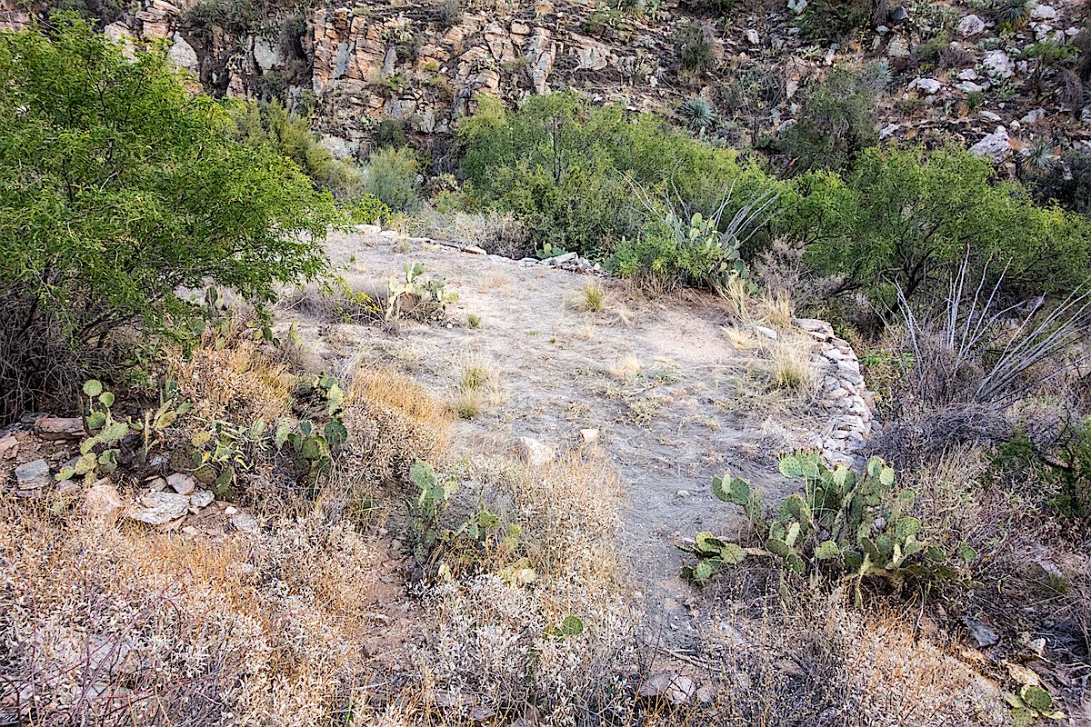 Platform off the Pontatoc Canyon Trail in May of 2015. May 2015.