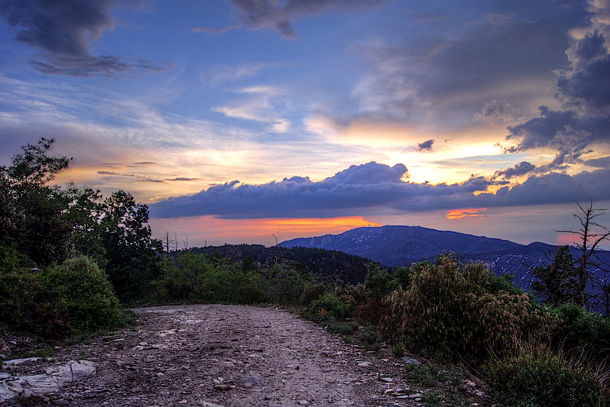 Sunset - near Mount Bigelow. July 2013