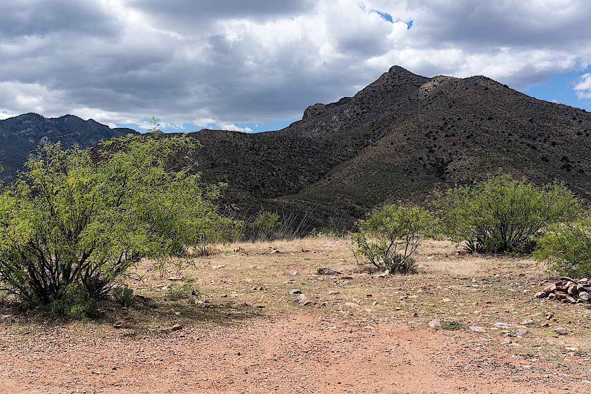Some of the unsigned Davis Spring Trailhead parking area. April 2016.