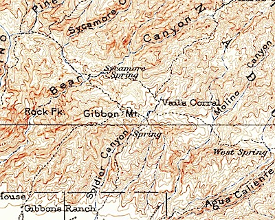 1904 USGS Tucson Quadrangle