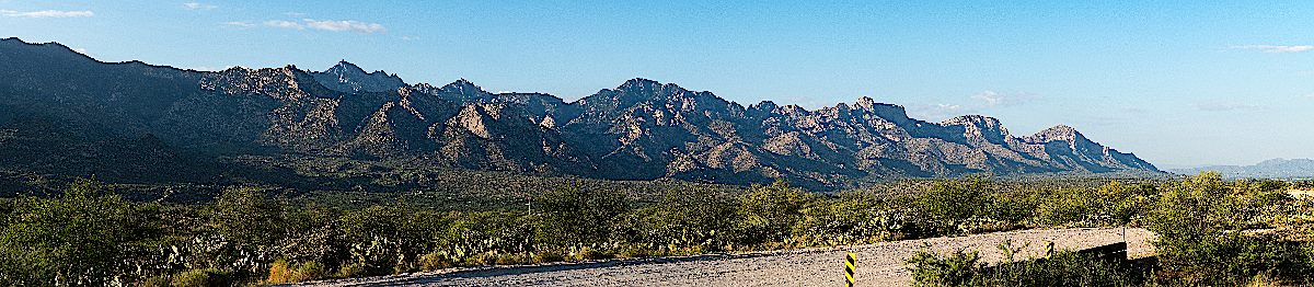 Pusch Ridge - taken from E Equestrian Trail road north of the Golder Ranch Parking Area. July 2016.