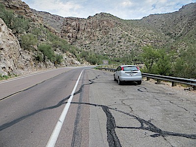 The Hairpin Turn Parking Pullout. August 2013.