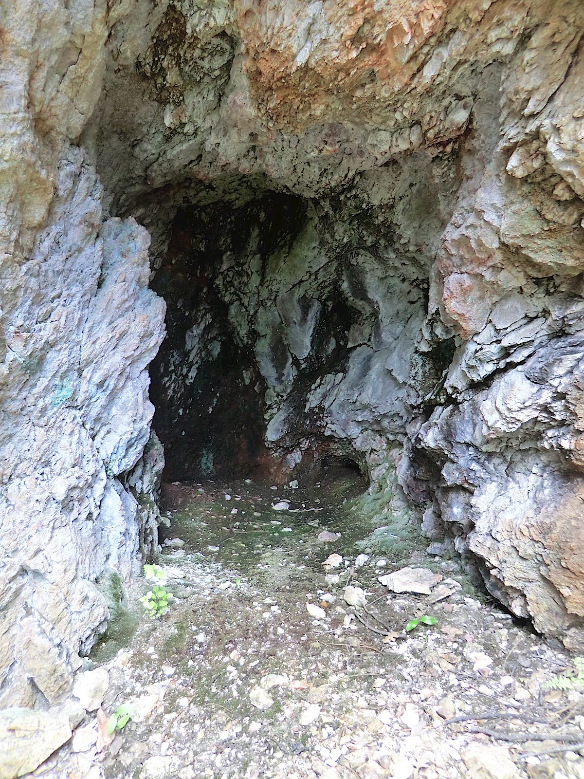 From the trail the mine looks ominous - but when you get closer you can see it has been filled in... May 2012.