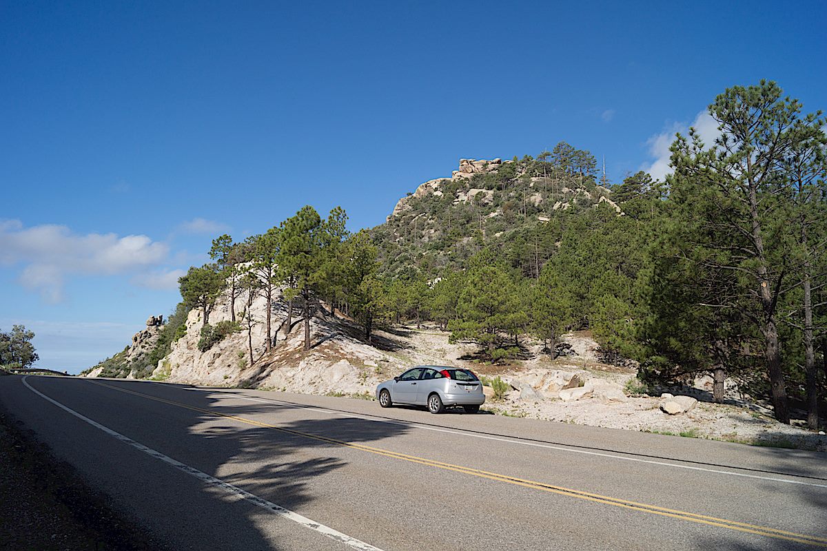 Lizard Rock Parking Pullout. July 2013.