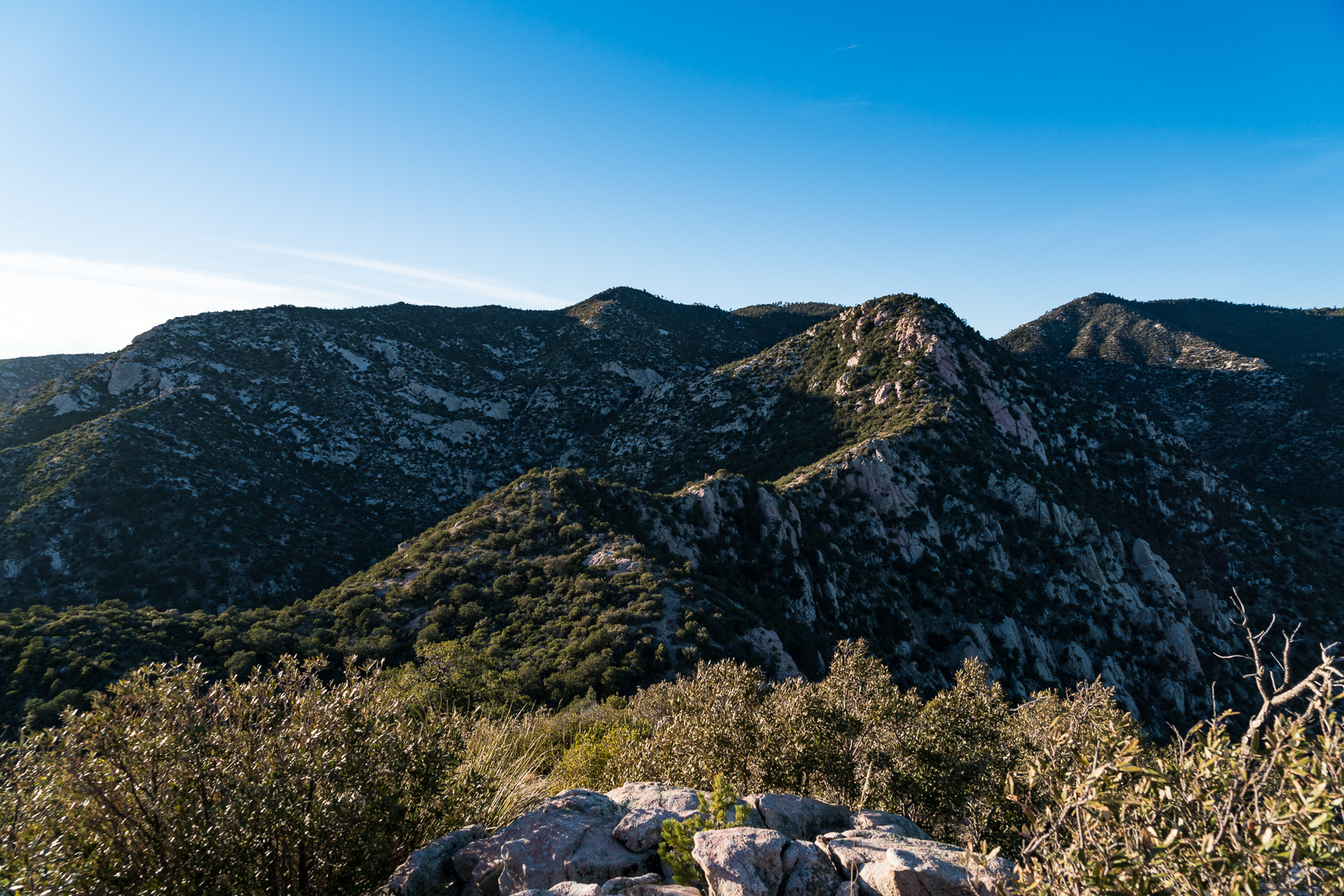 Looking up towards the 'real' Guthrie Mountain from the USGS Guthrie Mountain - Point 7135, Point 6742 and the 'real' Guthrie Mountain are the highpoints. March 2016.