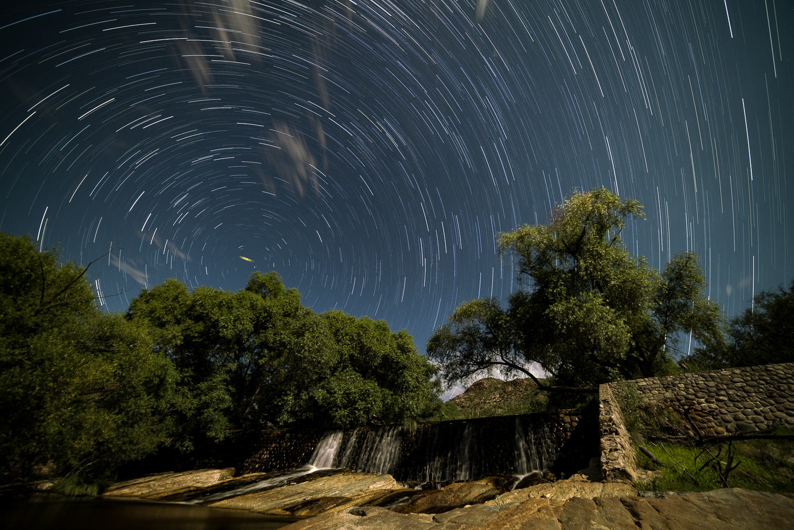 Stars over Sabino Canyon. August 2016.