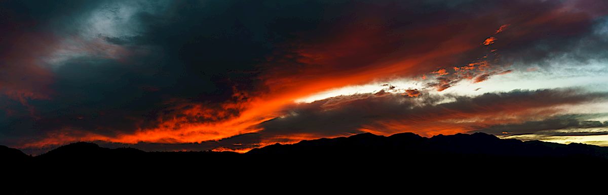 Sunset over the Santa Catalina Mountains. December 2017.