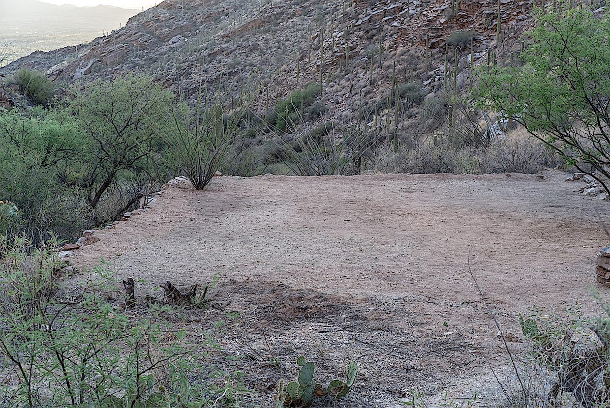 Platform off the Pontatoc Canyon Trail in May of 2018. May 2018.