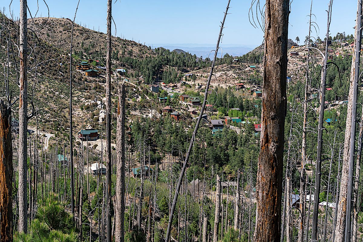 Summerhaven from the Mint Spring Trail. May 2018.