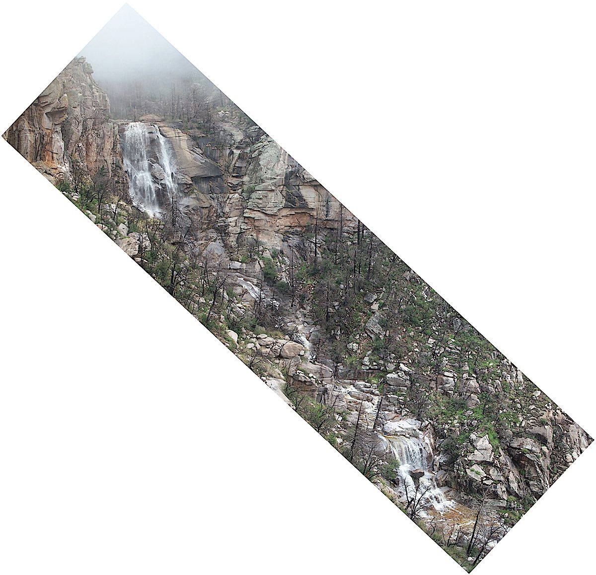 The falls in Pine Canyon during a summer storm. June 2006.