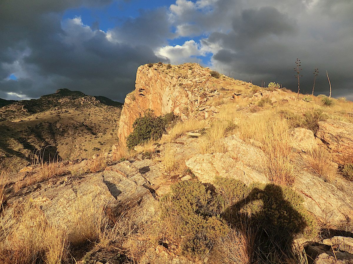 Looking up the ridge towards the top! November 2012.