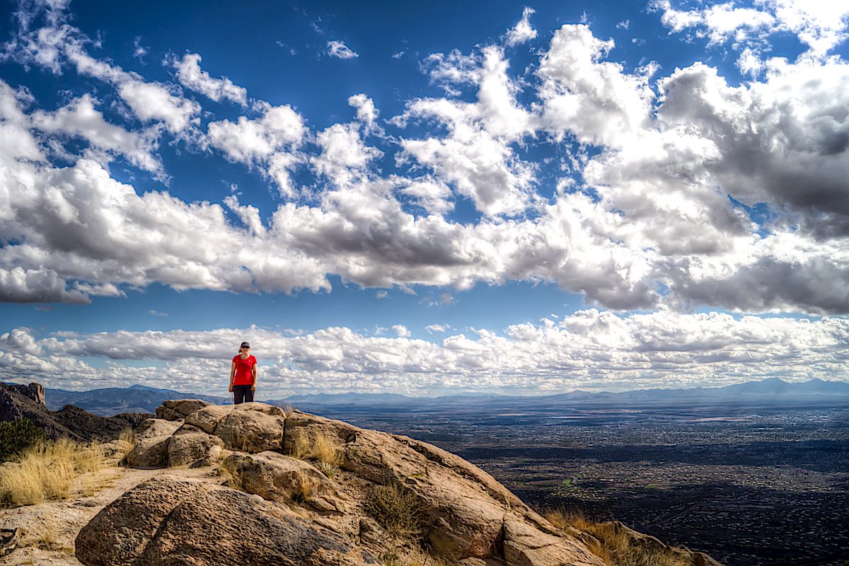 Enjoying the views from Pusch Peak! November 2013.